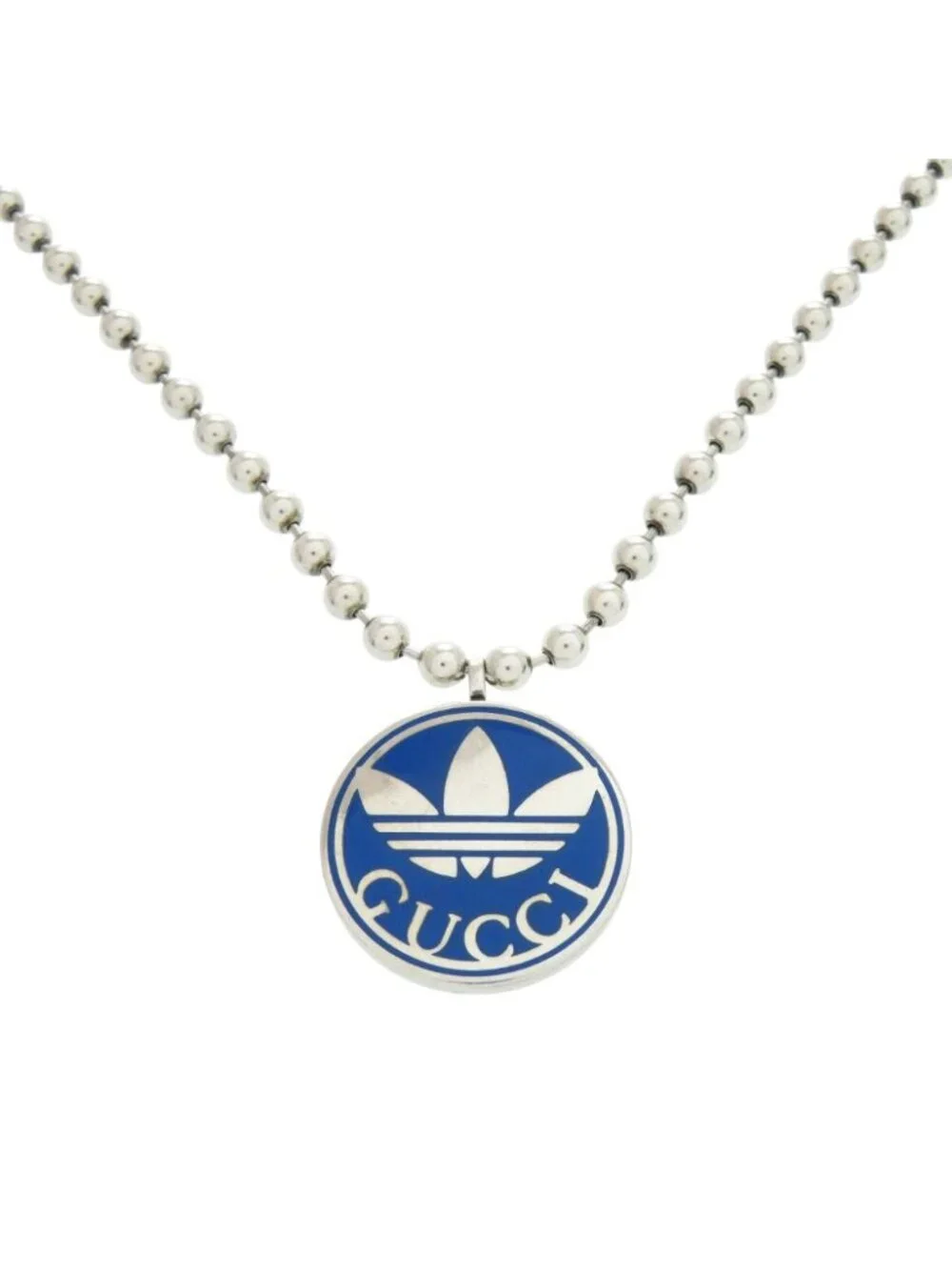 Gucci Adidas Collaboration Ball Chain Interlocking Pendant 925